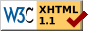 Valid XHTML 1.1